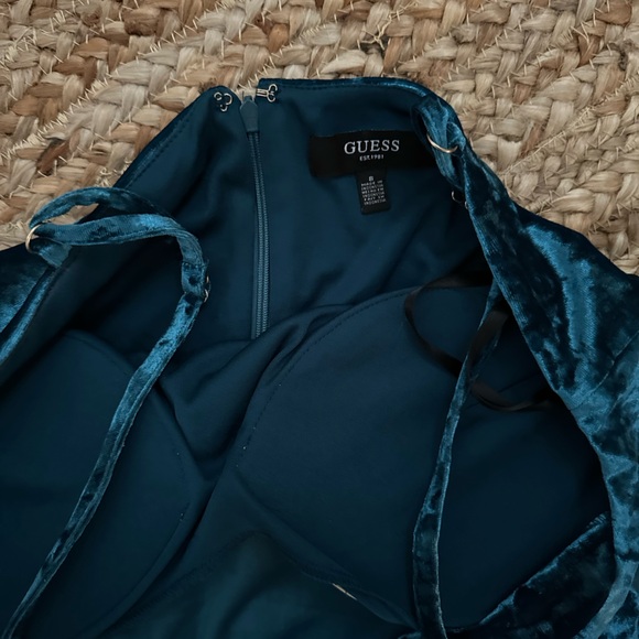 VELVET MIDI DRESS - Picture 4 of 7